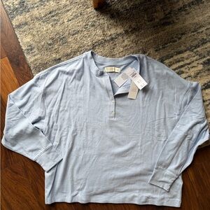 Abercrombie & Fitch lounge collection Sleeve Henley Tee